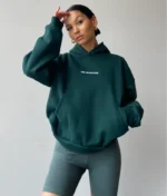 Mr Winston Bottle Green Puff Hoodie