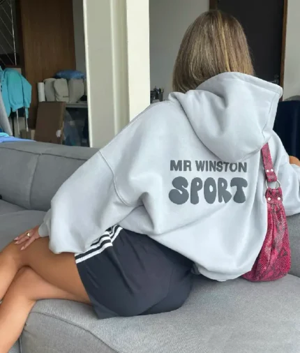 Mr Winston Cloud Grey Boyfriend Puff